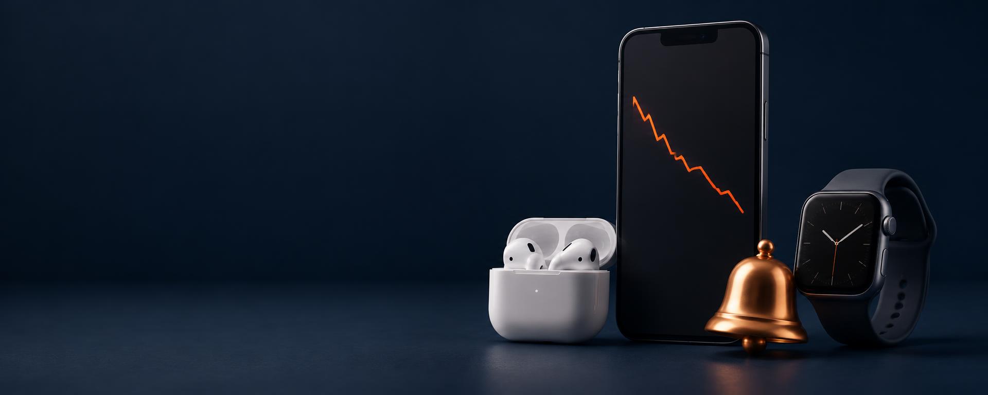 Smartphone e alerta de preço